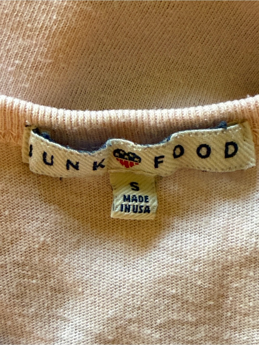 Small Junk Food Grateful Dead Light Pink Rose Graphic Tank Top - Picture 13 of 14